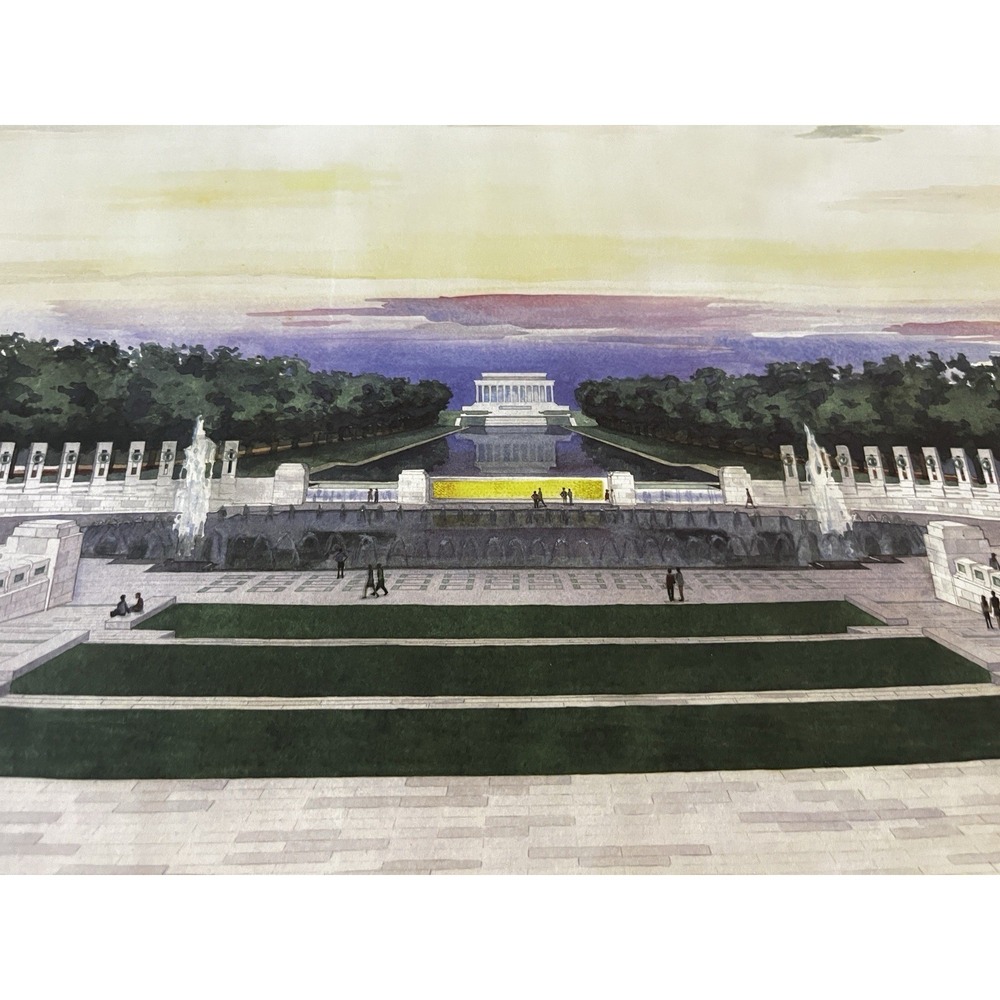 Poster National World War II Memorial Poster 16x20 w Original Shipping Tube NEW